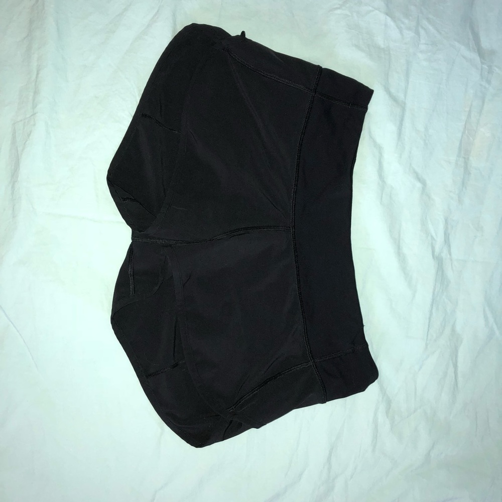 Black Lululemon Speed Up Shorts